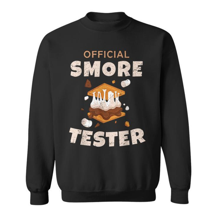 Camping Crew Official Smore Tester Marshmallows Smores  Sweatshirt