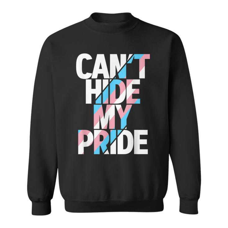 Cant Hide My Pride Transgender Trans Flag Ftm Mtf Lgbtq  Sweatshirt