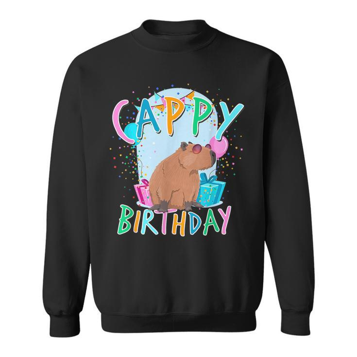 Capybara Birthday Party Capybaras For Girls And Boys Gifts For Capybara Lovers Funny Gifts Sweatshirt