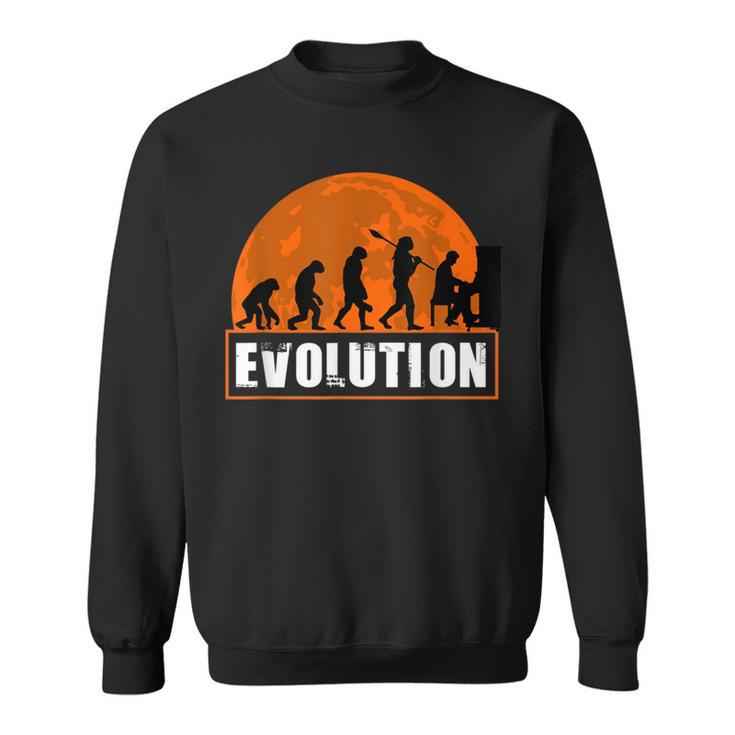Celesta Player  Human Evolution Sweatshirt