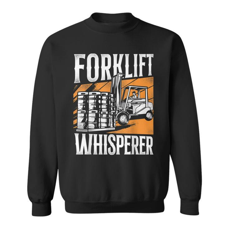Certified Forklift Truck Operator Vintage Forklift Whisperer  Sweatshirt