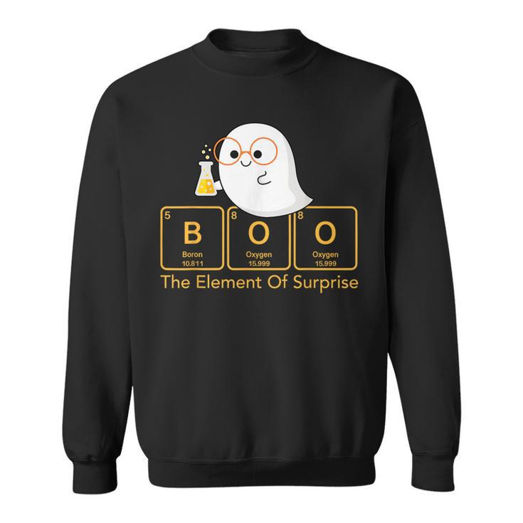Chemistry Boo The Element Of Surprise Cute Chemist Halloween Sweatshirt