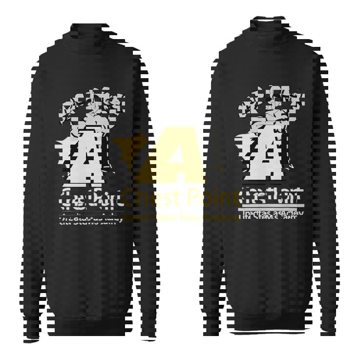 Chest Point Mass Academy Weightlifting Bodybuilding Gym Sweatshirt