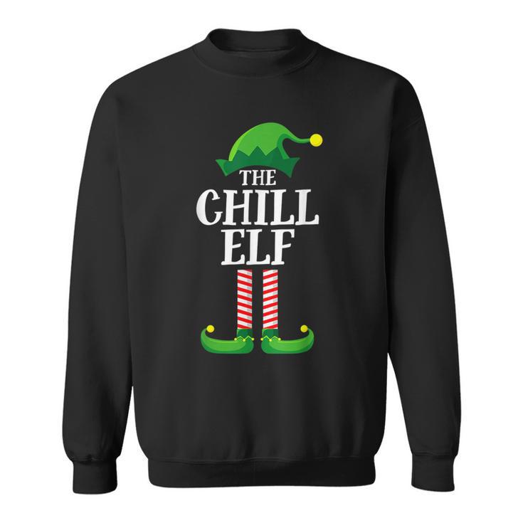 Chill Elf Matching Family Group Christmas Party Pajama Sweatshirt