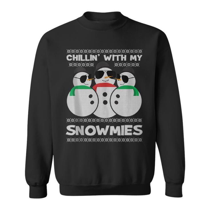 CHILLIN' WITH THE Snowmies - Unisex retailer Sweatshirt