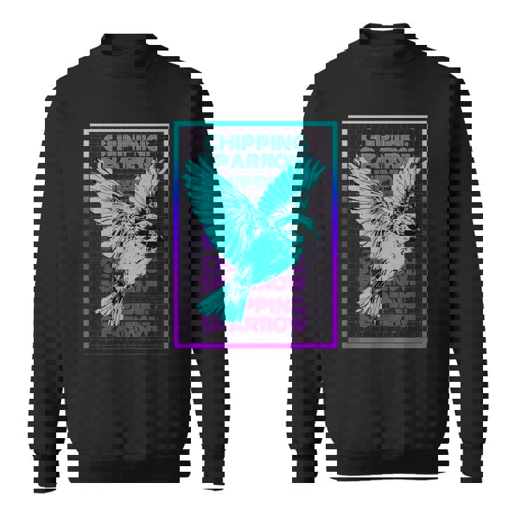 Chipping Sparrow Bird Vintage Retro Chipping Sparrow Sweatshirt