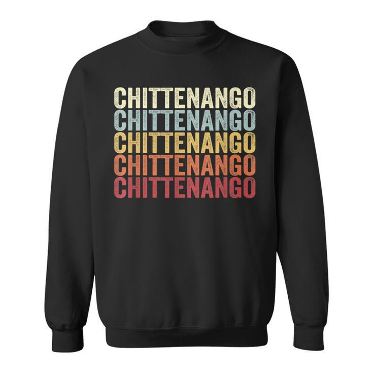 Chittenango New York Chittenango Ny Retro Vintage Text Sweatshirt
