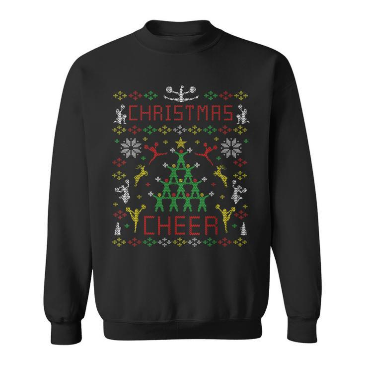 Christmas Cheerleader Cheer Ugly Christmas Sweater Party Sweatshirt