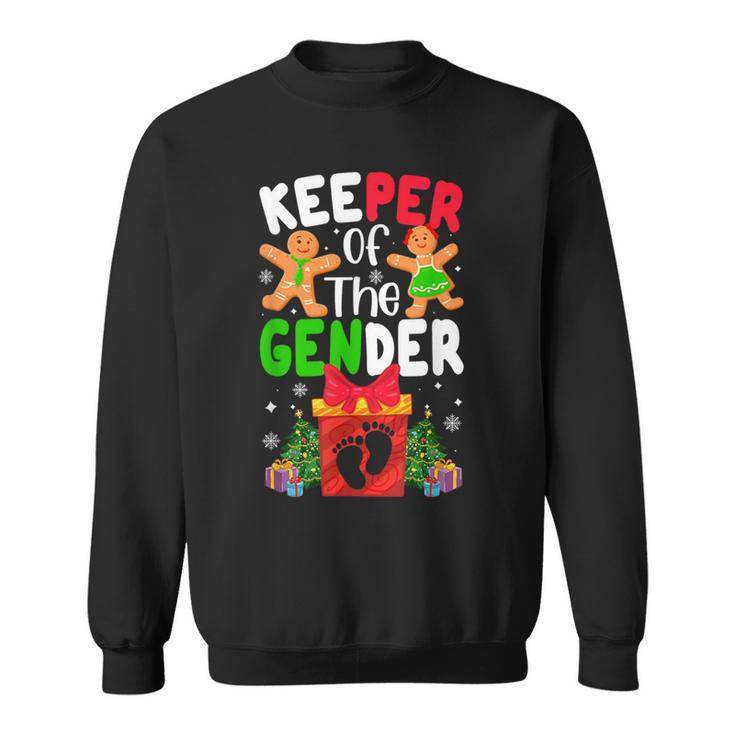 Christmas Keeper Gender Reveal Baby Announcement Pregnancy Sweatshirt