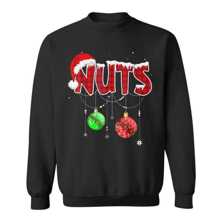 Christmas Matching Couple Chest Nuts Chestnuts Sweatshirt