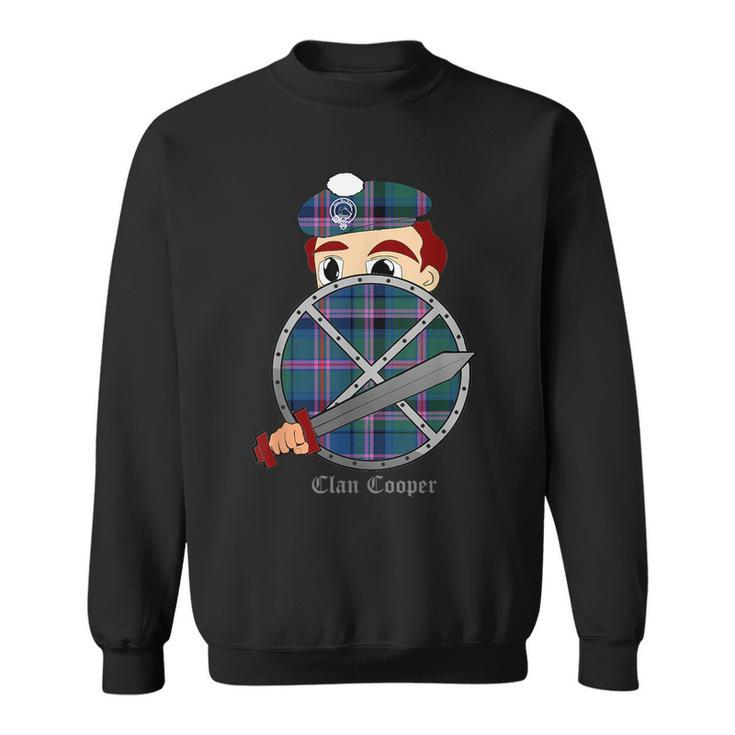 Clan Cooper Surname Last Name Scottish Tartan Crest Funny Last Name Designs Funny Gifts Sweatshirt