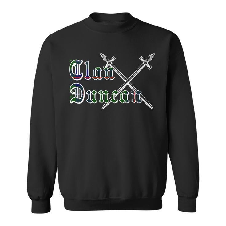 Clan Duncan Surname Last Name Scottish Tartan Funny Last Name Designs Funny Gifts Sweatshirt