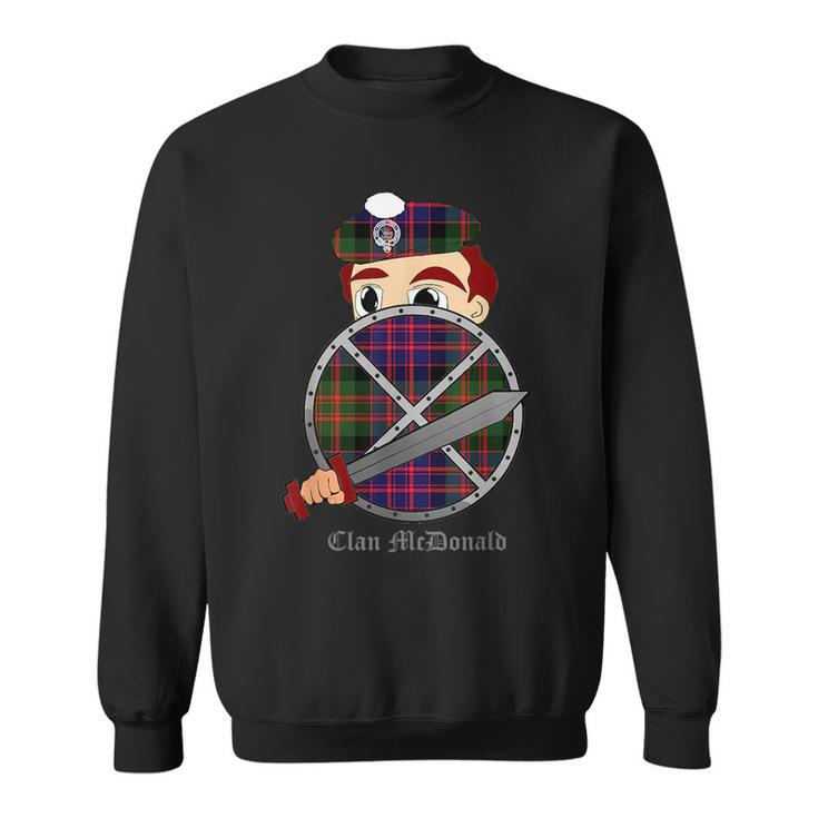 Clan Mcdonald Surname Last Name Scottish Tartan Crest Funny Last Name Designs Funny Gifts Sweatshirt
