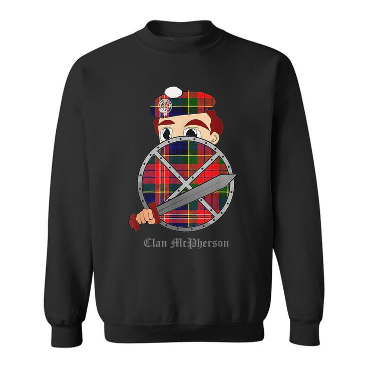 Clan Mcpherson Surname Last Name Scottish Tartan Crest Funny Last Name Designs Funny Gifts Sweatshirt