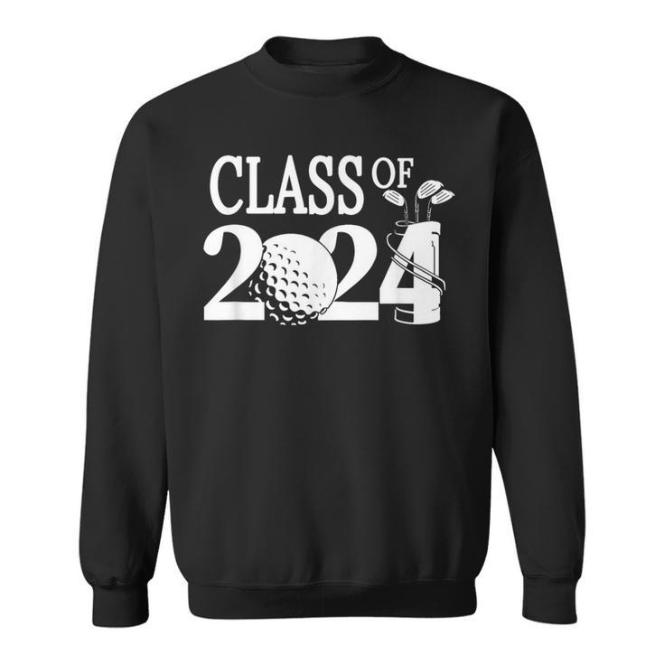 Class Of 2024 Graduation Senior Golfer Golf Player Sweatshirt