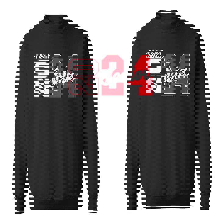 Class Of 2024 Senior 2024 Graduation Or First Day Of School  Sweatshirt