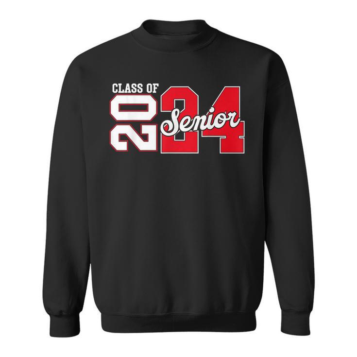 Class Of 2024 Senior 2024 Graduation Or First Day Of School  Sweatshirt