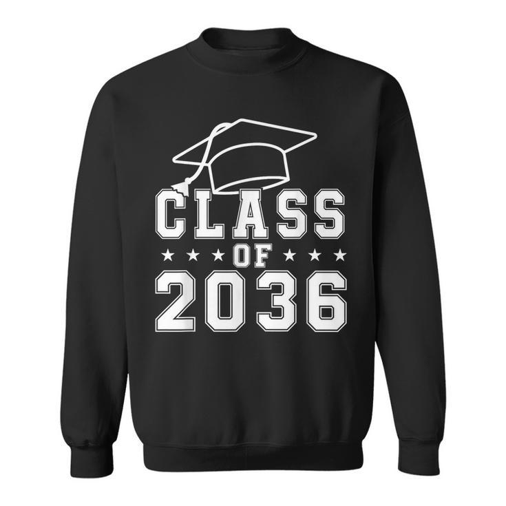 Class Of 2036 Grow With Me First Day Kindergarten Graduation Sweatshirt