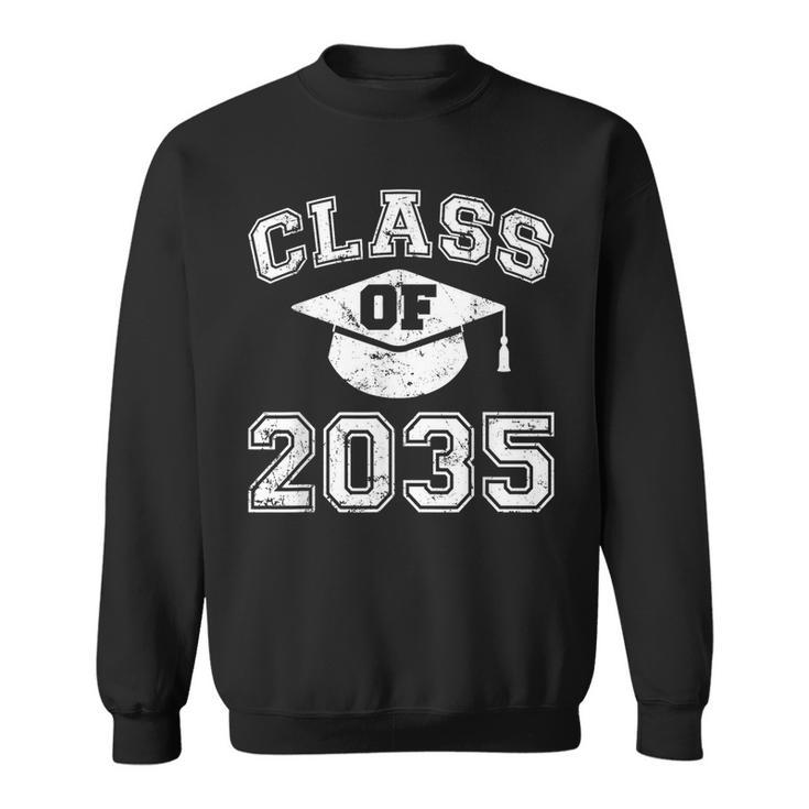 Class Of 2035 Grow With Me Graduation First Day Of School  Sweatshirt