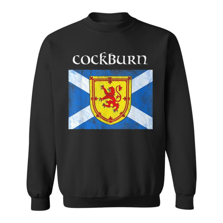 Cockburn Scottish Clan Name Gift Scotland Flag Festival Sweatshirt