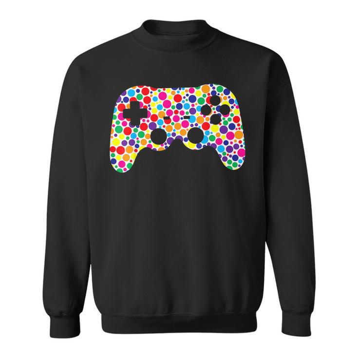 Colorful Game Controller Happy International Dot Day 2023 Sweatshirt