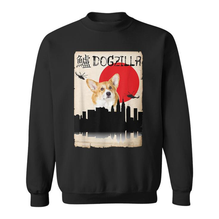 Corgi Dog Dogzilla  Sweatshirt