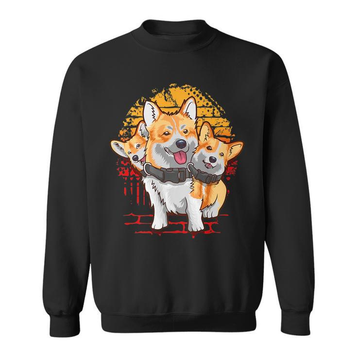 Corgibus | Funny Cute Corgi Dog Lover Graphic Meme   Sweatshirt