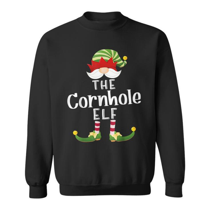 Cornhole Elf Group Christmas Pajama Party Sweatshirt