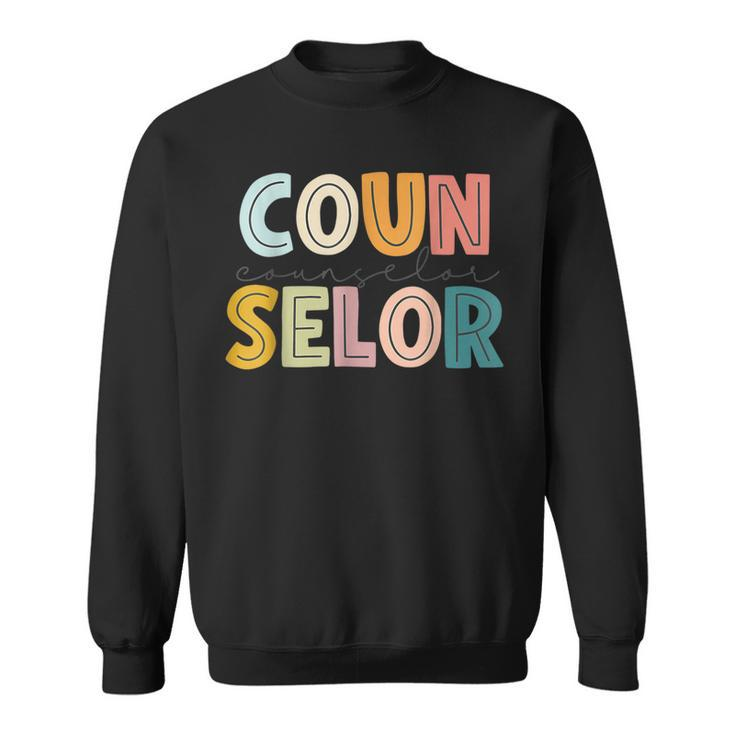 Counselor Alphabet Back To School First Day Of School Team Sweatshirt
