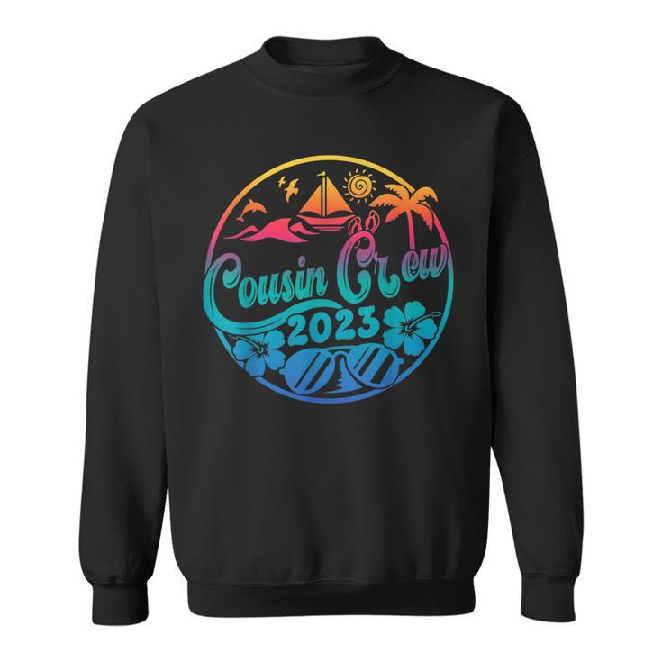 Cousin Crew 2023 Summer Vacation Holiday Family Camp Tie Dye  Sweatshirt