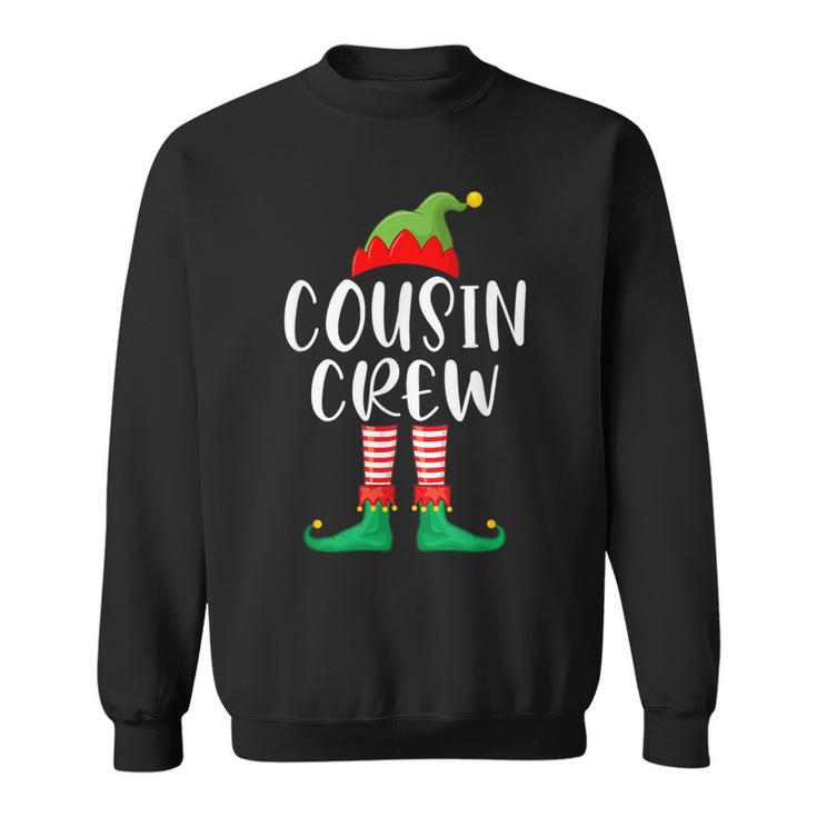 Cousin Crew Cute Xmas Elf Matching Christmas Party Sweatshirt