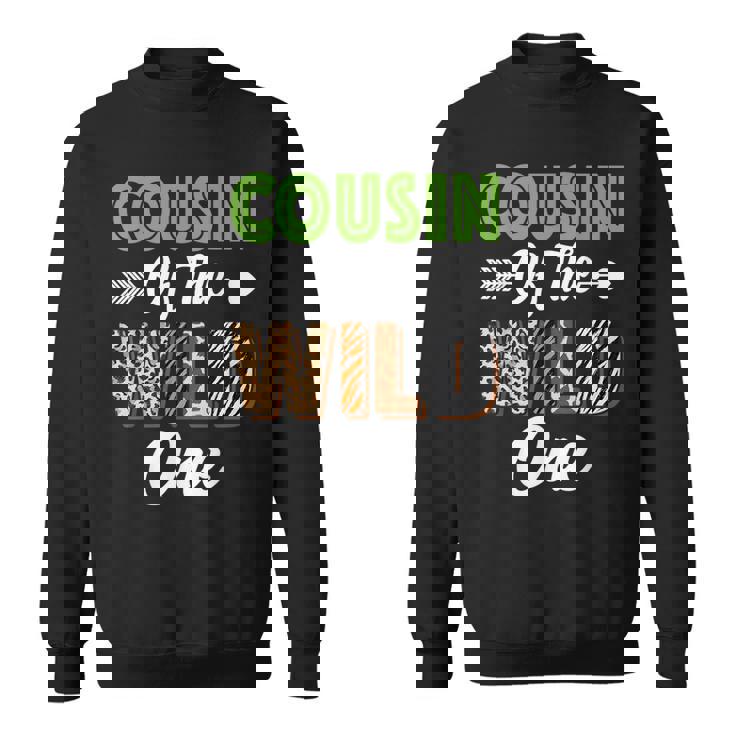 Cousin Of The Wild One Zoo Animal Birthday Safari Jungle  Sweatshirt