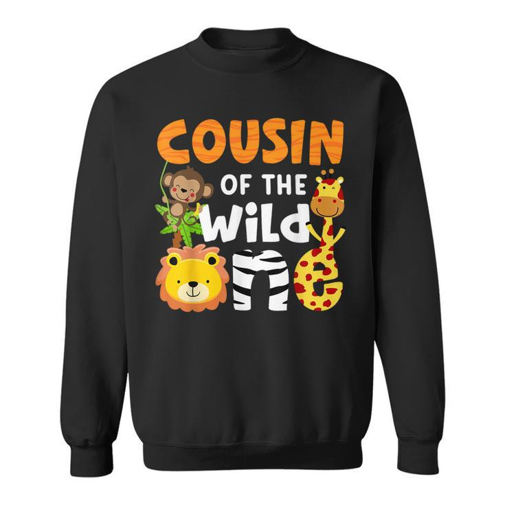 Cousin The Wild One Zoo Birthday Safari Jungle Animals Party Sweatshirt