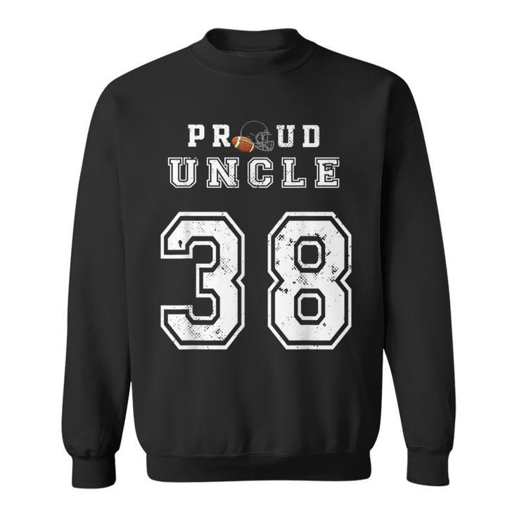 Custom Proud Football Uncle Number 38 Personalized For Men  Sweatshirt