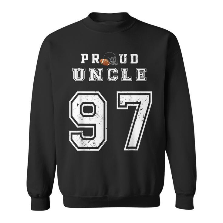 Custom Proud Football Uncle Number 97 Personalized For Men  Sweatshirt