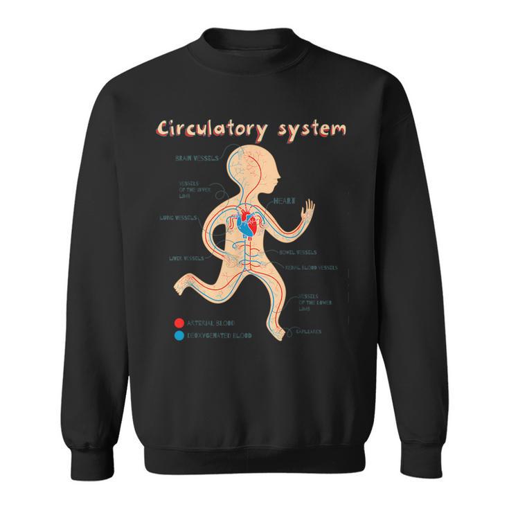 Cute Anatomy The Circulatory System Sweatshirt