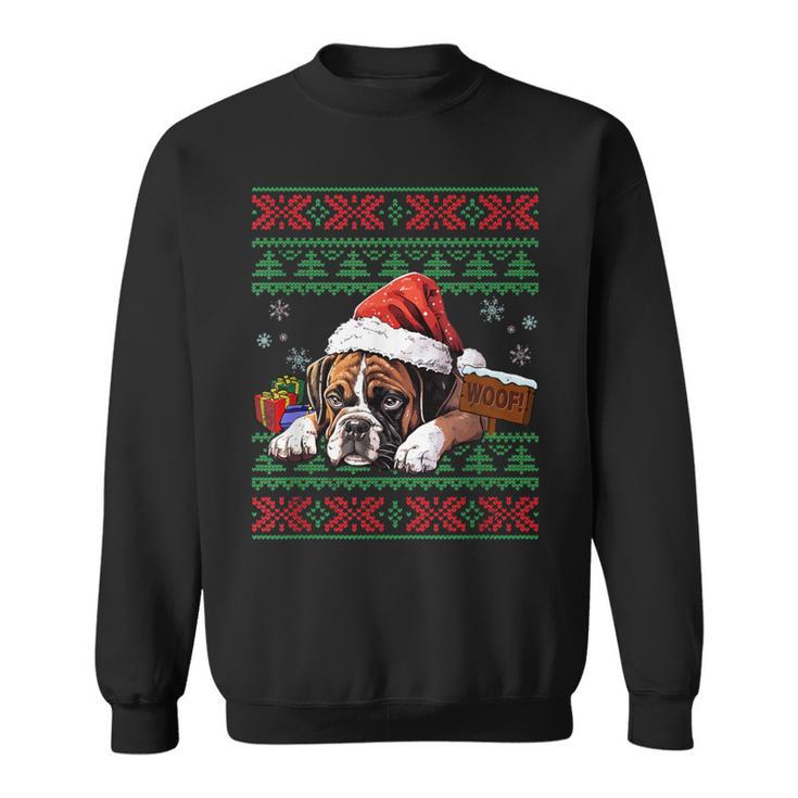 Boxer dog outlet christmas sweater