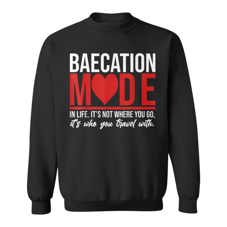 Cute Couples Trip Matching Vacation Baecation Vibes Gifts  Sweatshirt