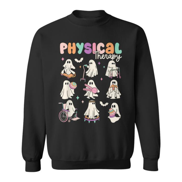 Cute Ghost Physical Therapy Pt Physical Therapist Halloween Sweatshirt