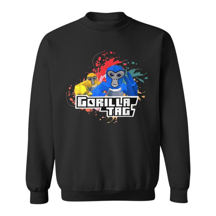 Cute Gorilla Tag Monke Vr Gamer For Kids Adults Ns Gift  Sweatshirt