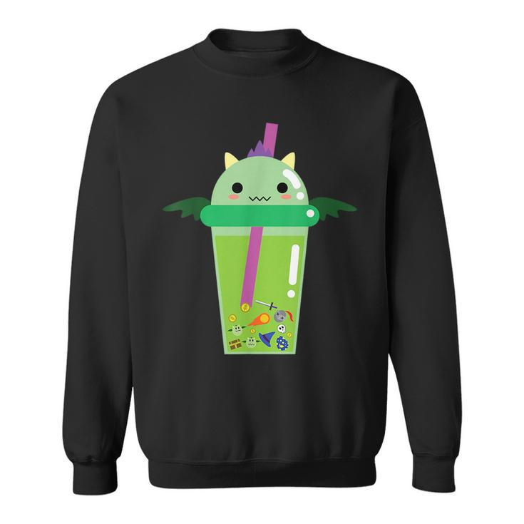 Cute Kawaii Bubble Tea Boba Milk Tea Dragon Lover Gift Sweatshirt