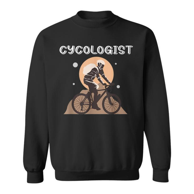 Cycologist Retro Vintage Cycling Funny Bicycle Lovers Gift Cycling Funny Gifts Sweatshirt