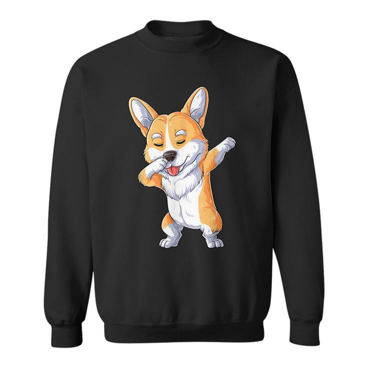 Dabbing CorgiBoys Kids Dog Lover Dab Dance Gifts Sweatshirt