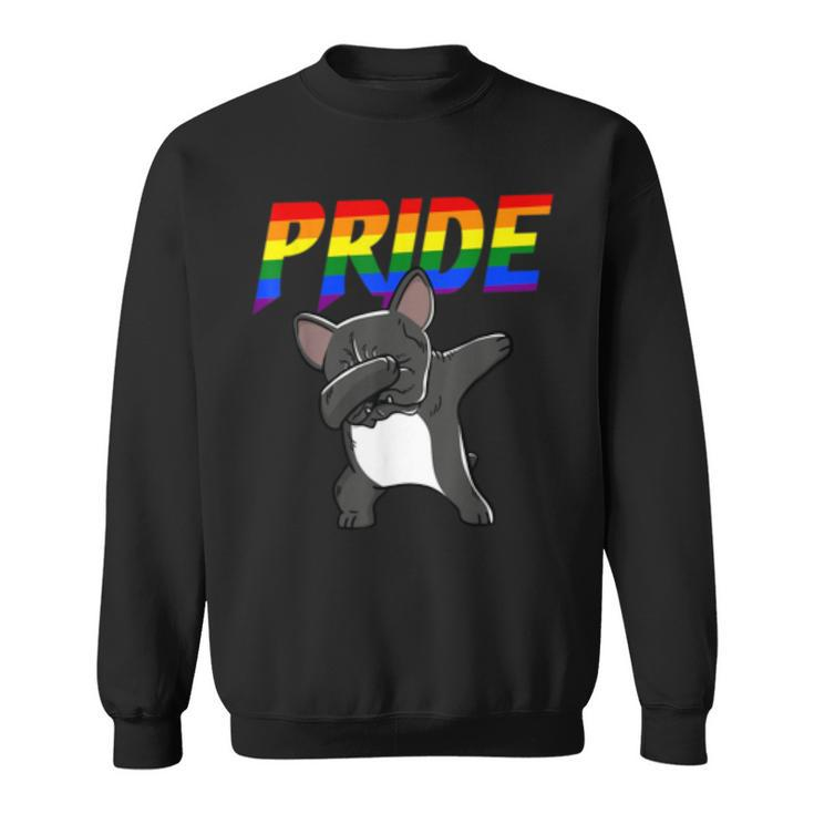 Dabbing French Bulldog Lesbian Gay Lgbt Pride  Gifts Sweatshirt