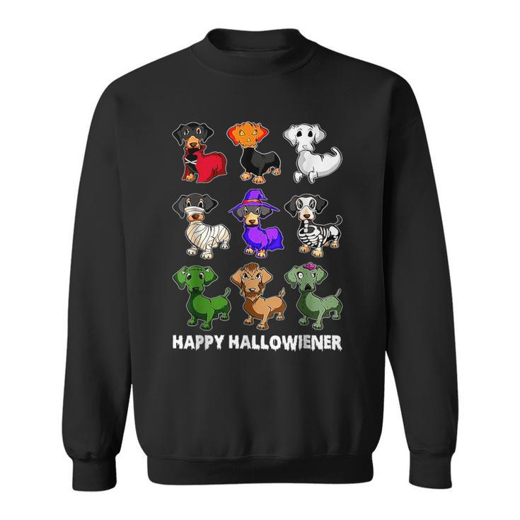 Dachshund Happy Halloweiner Halloween Dogs Lover Sweatshirt