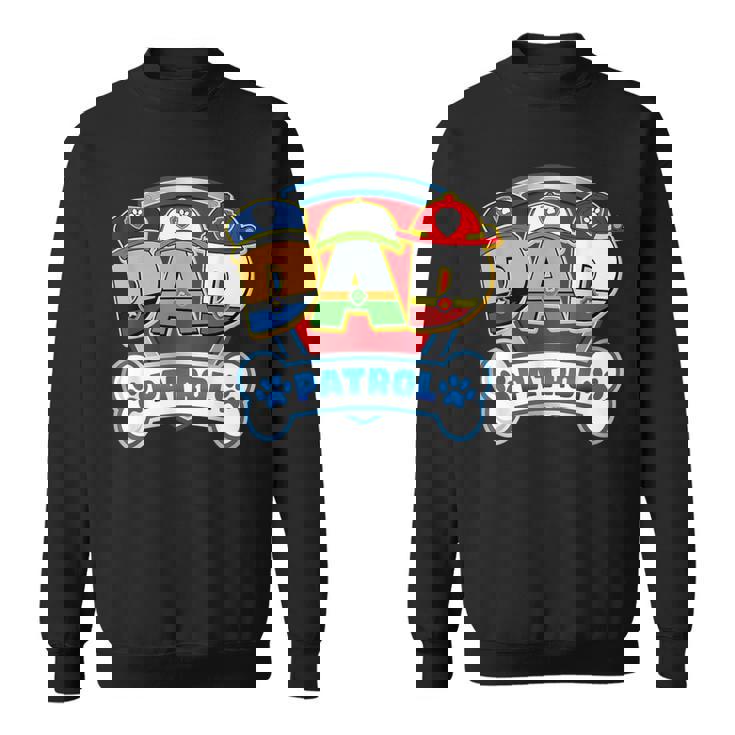 Dad Of The Birthday Boy Dog Paw Family Decorations Party Sweatshirt