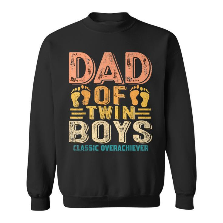 Dad Of Twin Boys Twin Dad Father  Sweatshirt