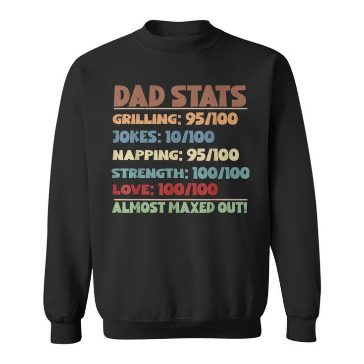 Dad Stats Gamer Dad Rpg Video Game Lover Fathers Day Gaming  Sweatshirt