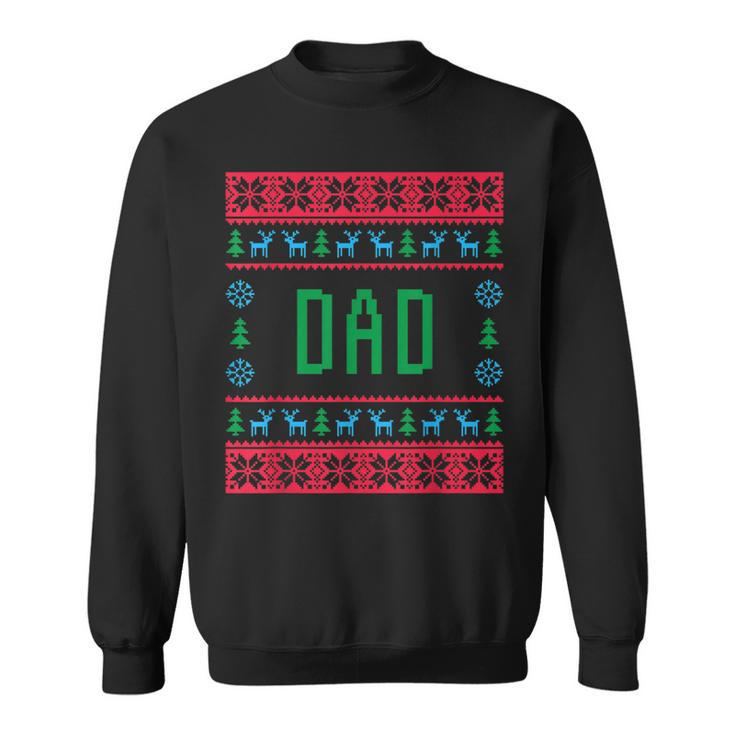 Dad Ugly Christmas Sweater Pjs Matching Family Pajamas Sweatshirt