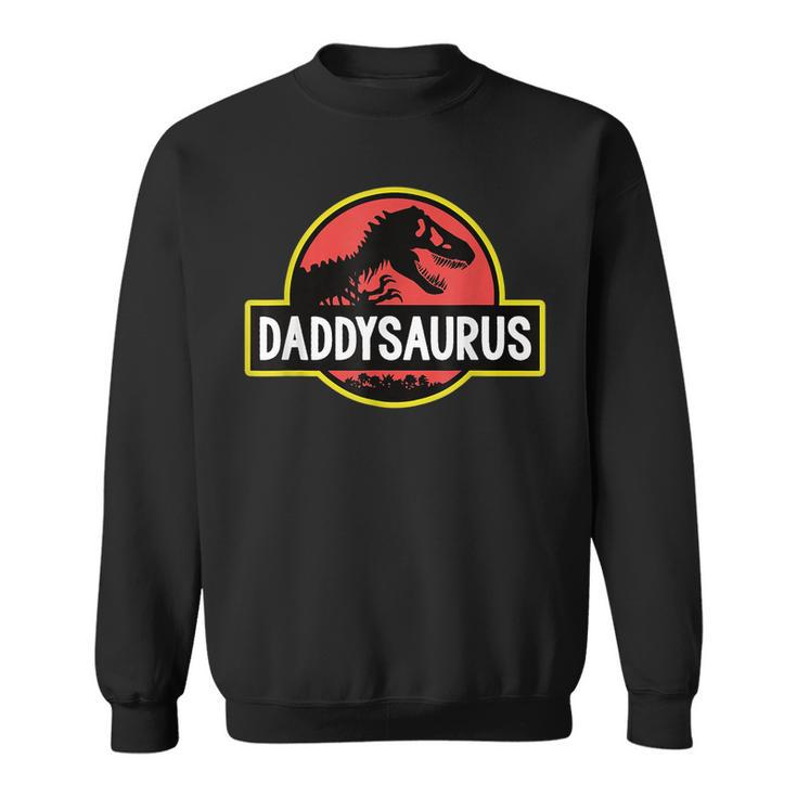 Daddysaurus Dad Husband Fathers Day Gift Matching Dinosaur  Sweatshirt